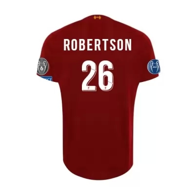 Niño Andrew Robertson 26 1ª Equipación Rojo Camiseta 2019/20 La Camisa Chile