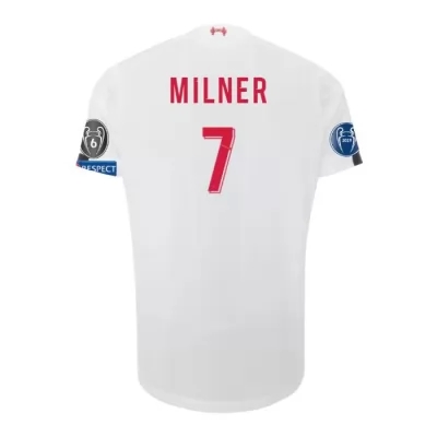 Niño James Milner 7 2ª Equipación Blanco Camiseta 2019/20 La Camisa Chile
