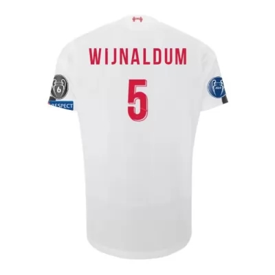 Niño Georginio Wijnaldum 5 2ª Equipación Blanco Camiseta 2019/20 La Camisa Chile