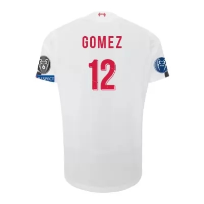Niño Joe Gomez 12 2ª Equipación Blanco Camiseta 2019/20 La Camisa Chile