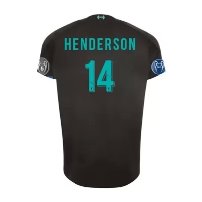 Niño Henderson 14 3ª Equipación Negro Camiseta 2019/20 La Camisa Chile