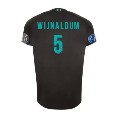 Niño Georginio Wijnaldum 5 3ª Equipación Negro Camiseta 2019/20 La Camisa Chile