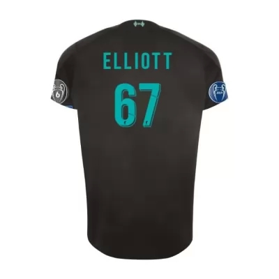 Niño Harvey Elliott 67 3ª Equipación Negro Camiseta 2019/20 La Camisa Chile