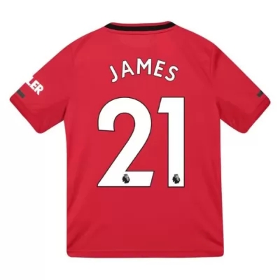 Niño James Man Utd 21 1ª Equipación Rojo Camiseta 2019/20 La Camisa Chile