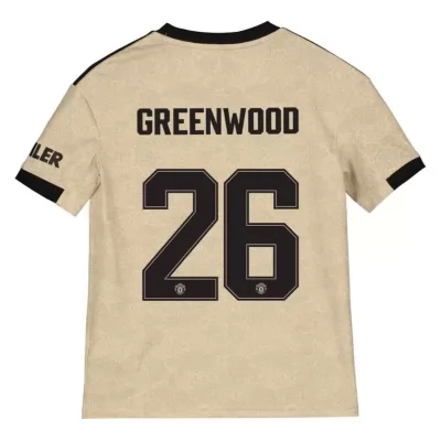 Niño Mason Greenwood 26 2ª Equipación Champán Camiseta 2019/20 La Camisa Chile