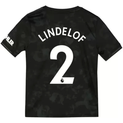 Niño Victor Lindelof 2 3ª Equipación Negro Camiseta 2019/20 La Camisa Chile