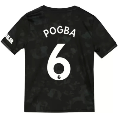Niño Paul Pogba 6 3ª Equipación Negro Camiseta 2019/20 La Camisa Chile