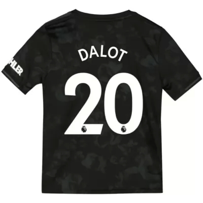 Niño Diogo Dalot 20 3ª Equipación Negro Camiseta 2019/20 La Camisa Chile