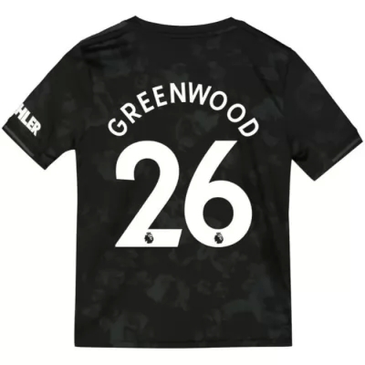 Niño Mason Greenwood 26 3ª Equipación Negro Camiseta 2019/20 La Camisa Chile