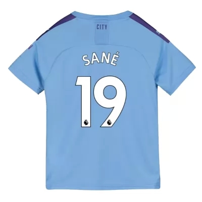Niño Leroy Sane 19 1ª Equipación Azul Camiseta 2019/20 La Camisa Chile