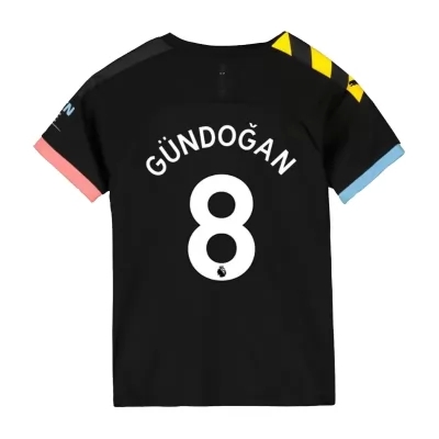 Niño Ilkay Gundogan 8 2ª Equipación Negro Camiseta 2019/20 La Camisa Chile