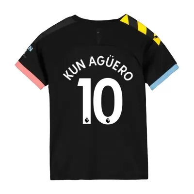 Niño Sergio Kun Aguero 10 2ª Equipación Negro Camiseta 2019/20 La Camisa Chile