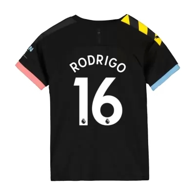 Niño Rodrigo 16 2ª Equipación Negro Camiseta 2019/20 La Camisa Chile