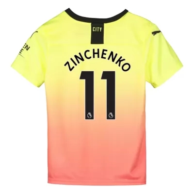 Niño Oleksandr Zinchenko 11 3ª Equipación Amarillo Naranja Camiseta 2019/20 La Camisa Chile