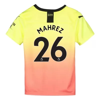 Niño Riyad Mahrez 26 3ª Equipación Amarillo Naranja Camiseta 2019/20 La Camisa Chile