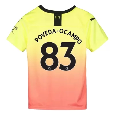 Niño Ian Poveda 83 3ª Equipación Amarillo Naranja Camiseta 2019/20 La Camisa Chile