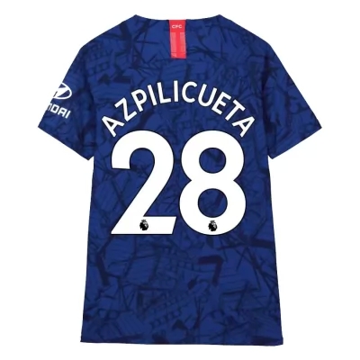 Niño Cesar Azpilicueta 28 1ª Equipación Azul Real Camiseta 2019/20 La Camisa Chile