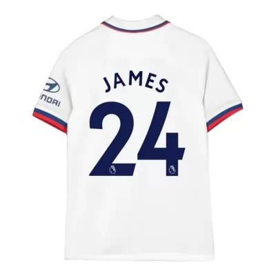 Niño James 24 2ª Equipación Blanco Camiseta 2019/20 La Camisa Chile