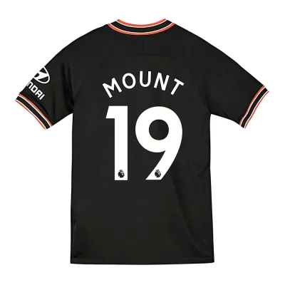Niño Mason Mount 19 3ª Equipación Negro Camiseta 2019/20 La Camisa Chile