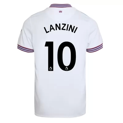 Niño Manuel Lanzini 10 2ª Equipación Blanco Camiseta 2019/20 La Camisa Chile
