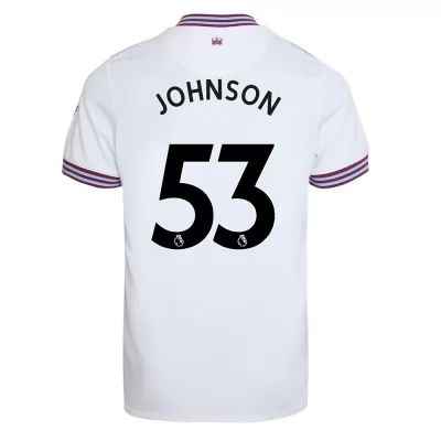Niño Ben Johnson 53 2ª Equipación Blanco Camiseta 2019/20 La Camisa Chile