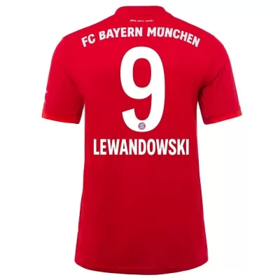 Niño Robert Lewandowski 9 1ª Equipación Rojo Camiseta 2019/20 La Camisa Chile