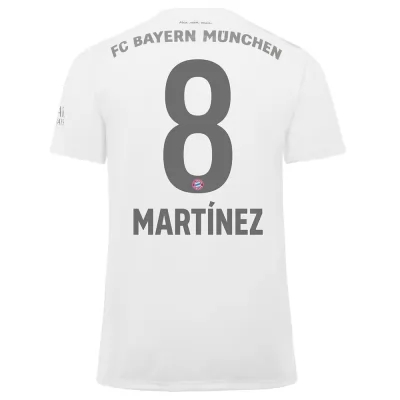 Niño Javi Martinez 8 2ª Equipación Blanco Camiseta 2019/20 La Camisa Chile