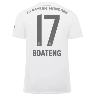 Niño Jerome Boateng 17 2ª Equipación Blanco Camiseta 2019/20 La Camisa Chile