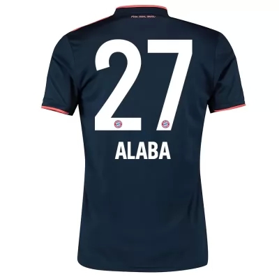 Niño David Alaba 27 3ª Equipación Armada Camiseta 2019/20 La Camisa Chile