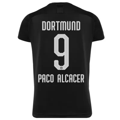 Niño Paco Alcacer 9 2ª Equipación Negro Camiseta 2019/20 La Camisa Chile