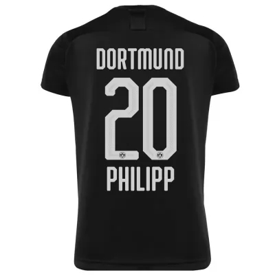 Niño Philipp 20 2ª Equipación Negro Camiseta 2019/20 La Camisa Chile