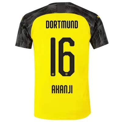 Niño Akanji 16 Memento Amarillo Negro Camiseta 2019/20 La Camisa Chile