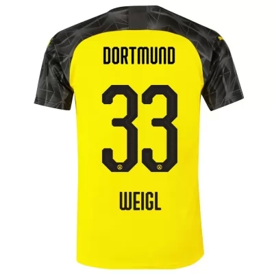 Niño Weigl 33 Memento Amarillo Negro Camiseta 2019/20 La Camisa Chile