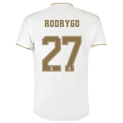 Niño Rodrygo 27 1ª Equipación Blanco Camiseta 2019/20 La Camisa Chile