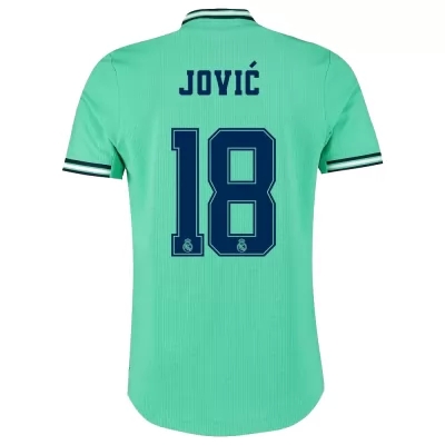 Niño Luka Jovic 18 3ª Equipación Verde Camiseta 2019/20 La Camisa Chile