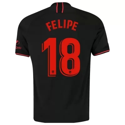 Niño Felipe 18 2ª Equipación Negro Camiseta 2019/20 La Camisa Chile