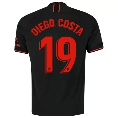 Niño Diego Costa 19 2ª Equipación Negro Camiseta 2019/20 La Camisa Chile