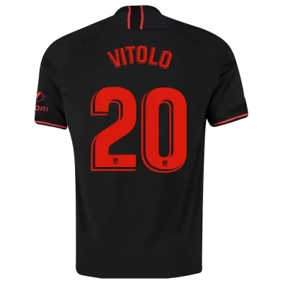 Niño Vitolo 20 2ª Equipación Negro Camiseta 2019/20 La Camisa Chile