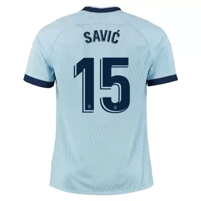Niño Stefan Savic 15 3ª Equipación Azul Camiseta 2019/20 La Camisa Chile