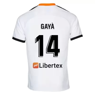 Niño Jose Gaya 14 1ª Equipación Blanco Camiseta 2019/20 La Camisa Chile
