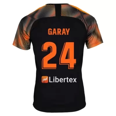 Niño Ezequiel Garay 24 2ª Equipación Negro Camiseta 2019/20 La Camisa Chile