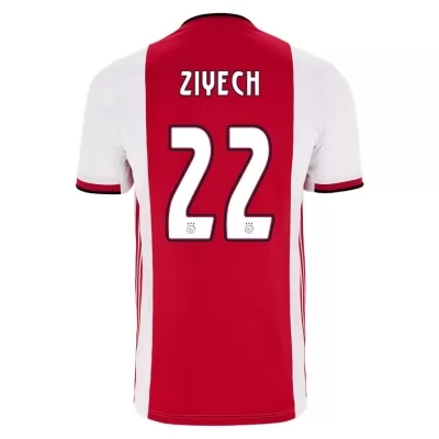 Niño Hakim Ziyech 22 1ª Equipación Rojo Blanco Camiseta 2019/20 La Camisa Chile
