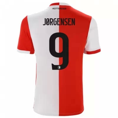 Niño Nicolai Jorgensen 9 1ª Equipación Rojo Blanco Camiseta 2019/20 La Camisa Chile