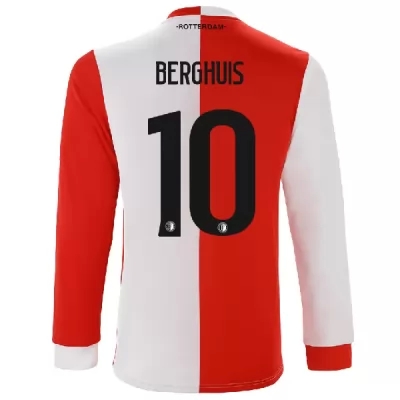 Niño Steven Berghuis 10 1ª Equipación Rojo Blanco Camiseta 2019/20 La Camisa Chile