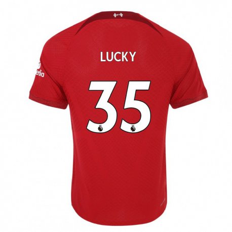 Kandiny Niño Camiseta Wellity Lucky #35 Rojo Oscuro 1ª Equipación 2022/23 La Camisa Chile