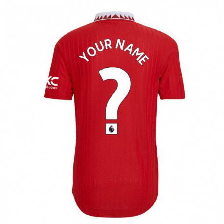 Kandiny Niño Camiseta Su Nombre #0 Rojo 1ª Equipación 2022/23 La Camisa Chile