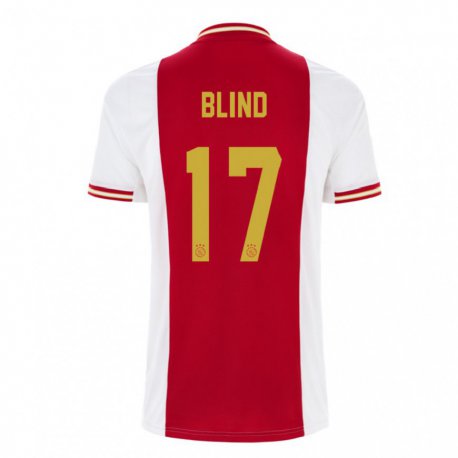 Kandiny Niño Camiseta Daley Blind #17 Rojo Oscuro Blanco 1ª Equipación 2022/23 La Camisa Chile