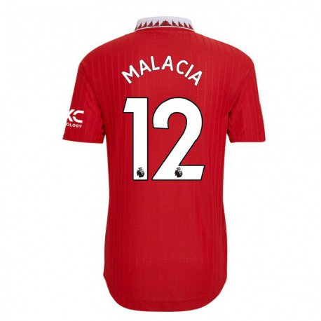 Kandiny Niño Camiseta Tyrell Malacia #12 Rojo 1ª Equipación 2022/23 La Camisa Chile