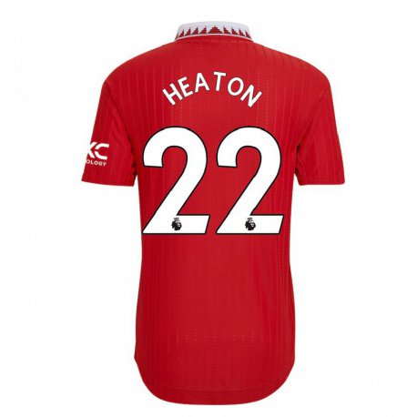 Kandiny Niño Camiseta Tom Heaton #22 Rojo 1ª Equipación 2022/23 La Camisa Chile