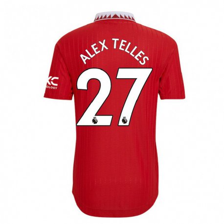 Kandiny Niño Camiseta Alex Nicolao Telles #27 Rojo 1ª Equipación 2022/23 La Camisa Chile